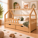 Çekmeceli Montessori Yatak – Naturel